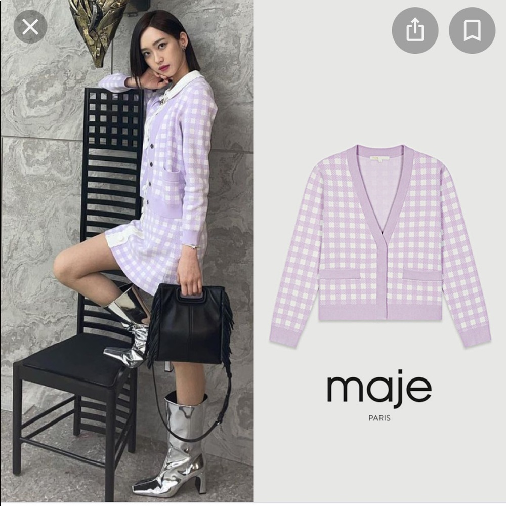 Maje cardigan size 1